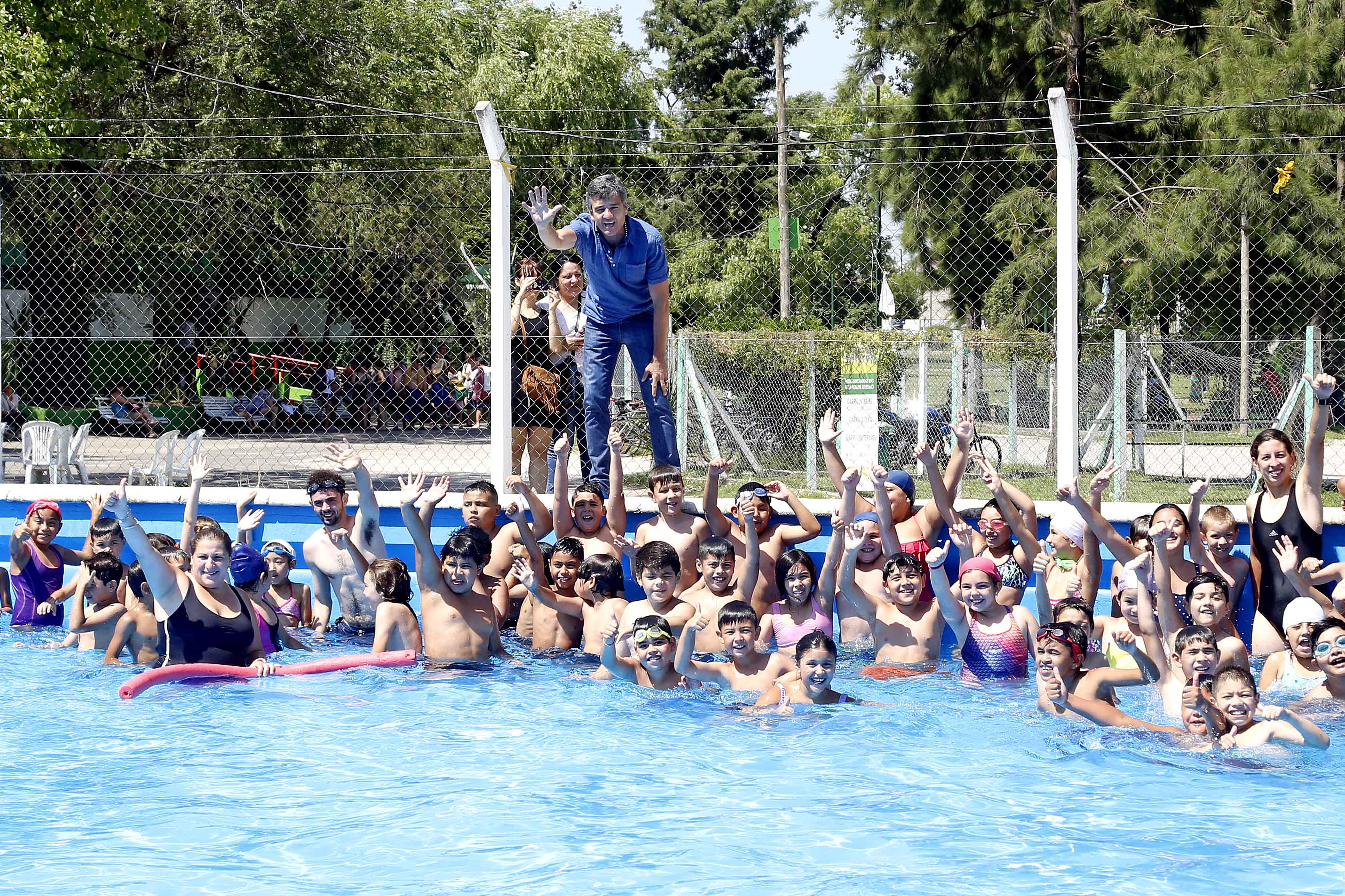  Zabaleta inauguró la colonia de vacaciones, que este año cuenta con la participación de más de 3000 chicos