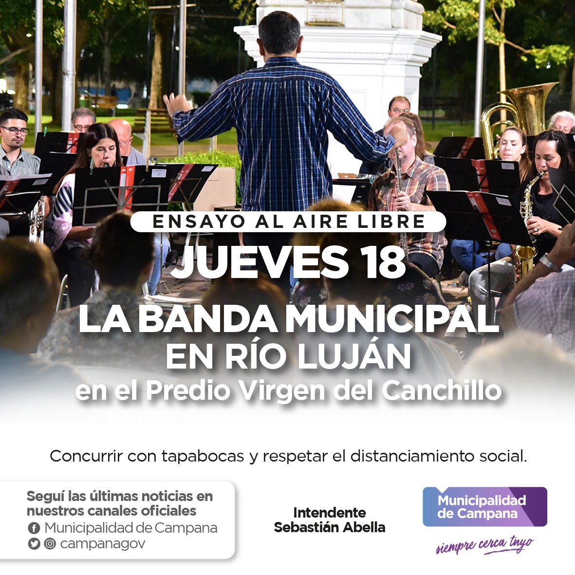  La Banda Municipal llega mañana a Río Luján