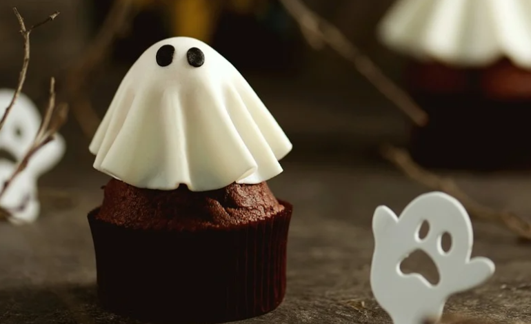  Muffins fantasmas para Halloween